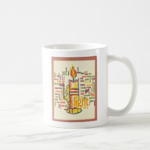 Candle Flame Word Cloud Art Print Coffee Mug
