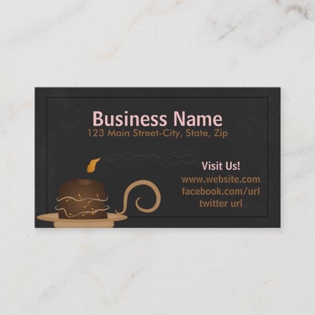 Candle Glow Business Card (Front)