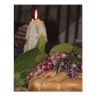 Candle & Grapes Orvieto Photo Print No Text