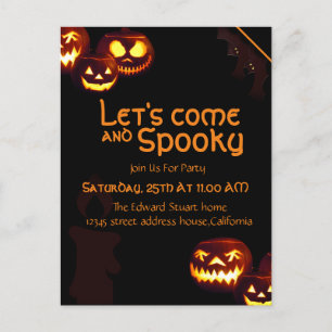 Candle Halloween Party Invitation Card