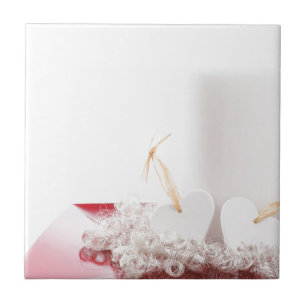 Candle & Hearts Tile