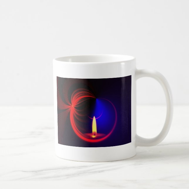 Candle Image Fashion Coffee Mug (Right)