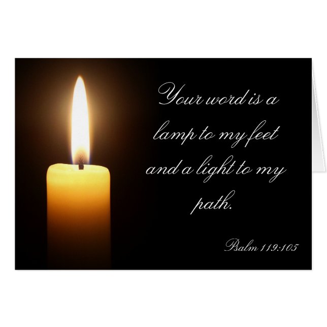 Candle in the dark Card (Front Horizontal)