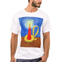 Candle in the Dark Colour Painting