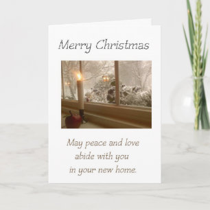 Candle in the Window - Merry Christmas - New Home Holiday Card