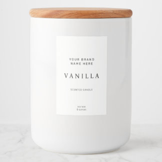 Candle Label Modern Minimalist