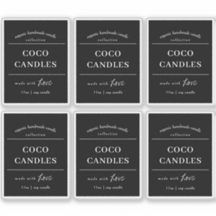 Candle Label Vinyl Design