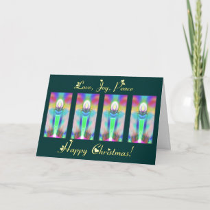Candle light holiday card