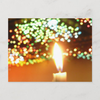 Candle light postcard