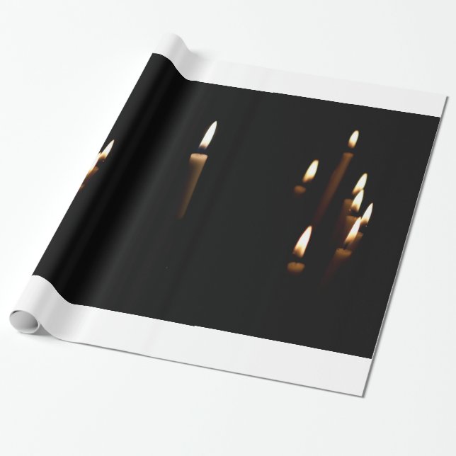 Candle light wrapping paper (Unrolled)