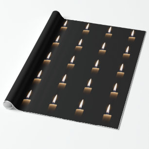 Candle light wrapping paper