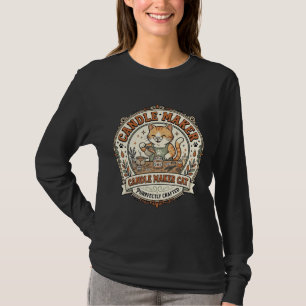 Candle Maker Cat Candle Maker Cat Vintage Vector A T-Shirt