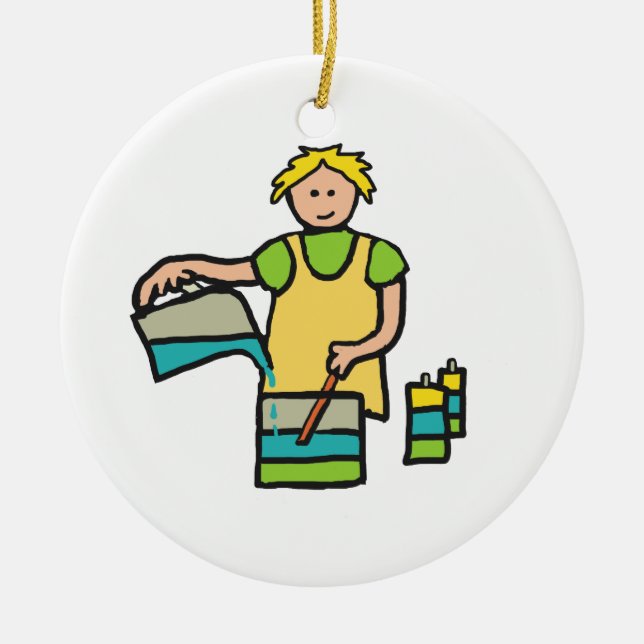 Candle Making Ceramic Tree Decoration (Front)