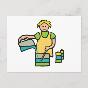 Candle Making Postcard