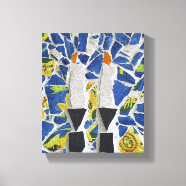 Candle Mosaic Canvas Print (Front)