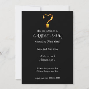 Candle Party Invitations