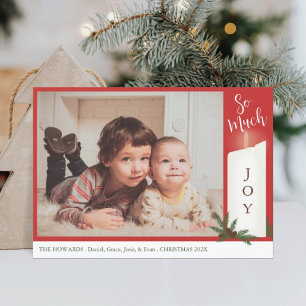 Candle Photo Christmas Card