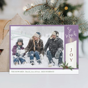 Candle Photo Holiday Card