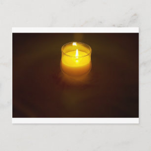 candle postcard