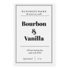 Candle Product Label Design