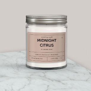Candle Product Label Design