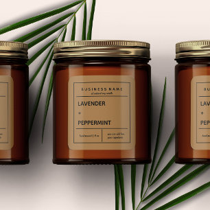 Candle Product Label Design