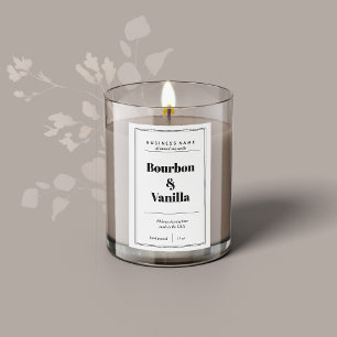 Candle Product Label Design