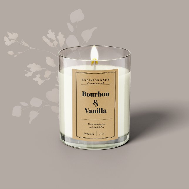 Candle Product Label Design (Creator Uploaded)