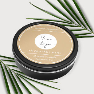 Candle Product Label Design