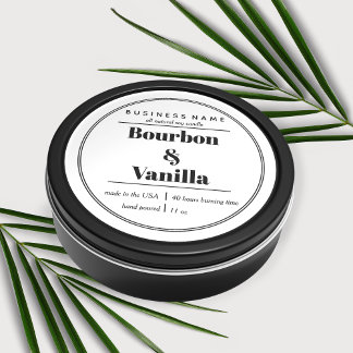 Candle Product Label Design