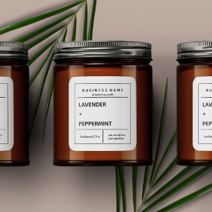 Candle Product Label Design