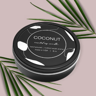Candle Product Label Design Abstract Design