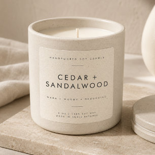 Candle Recycled Paper Business Branding Label
