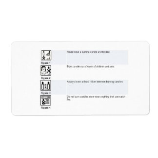 Candle Safety Sticker
