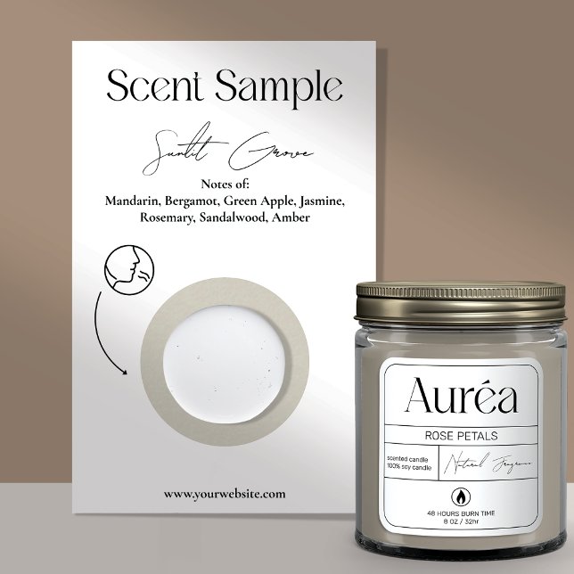 Candle Scent Sample Business Card (Creator Uploaded)