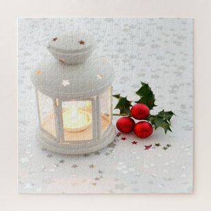 Candle, Stars, Holiday Jigsaw Puzzle