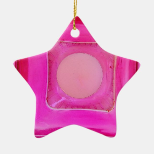 Candle, Sweet Pink Love Candlelight Ceramic Tree Decoration (Front)