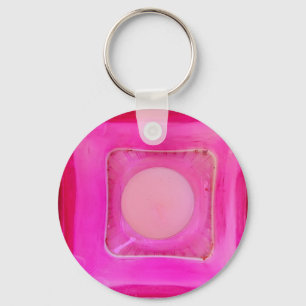 Candle, Sweet Pink Love Candlelight Key Ring
