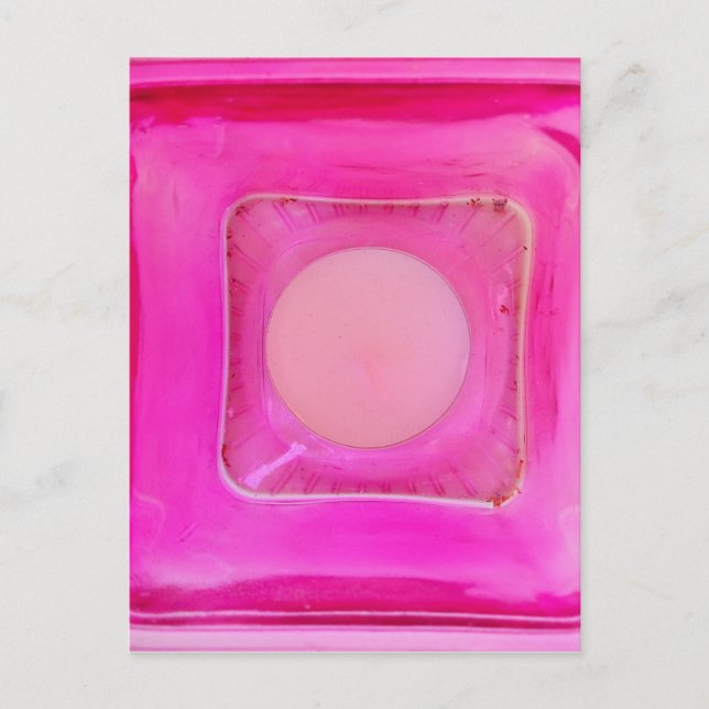 Candle, Sweet Pink Love Candlelight Postcard (Front)