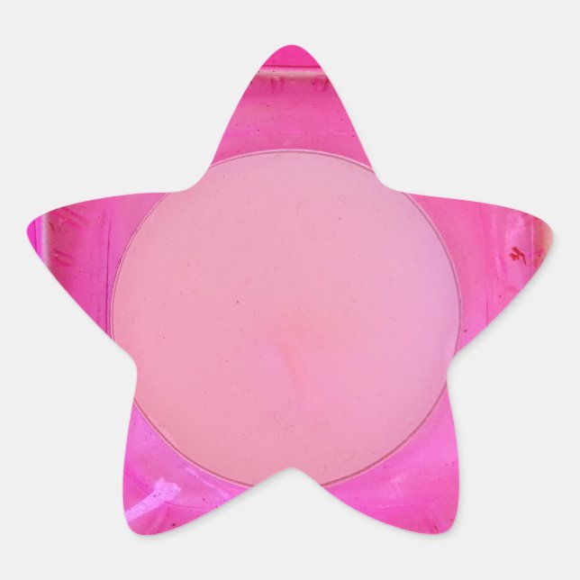 Candle, Sweet Pink Love Candlelight Star Sticker (Front)