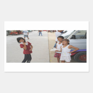 Candle vendors rectangular sticker