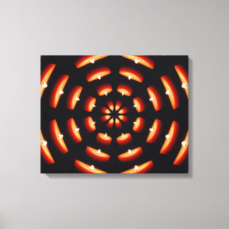 Candle Wheel Wrapped Canvas