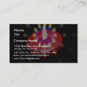 Candle With Special Lights Business Card