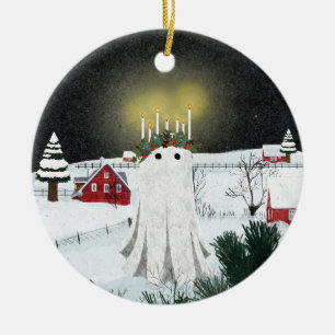 Candlelight Ceramic Tree Decoration