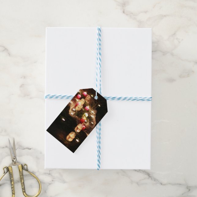 Candlelight Gift Tag Set – Customisable (With Twine)