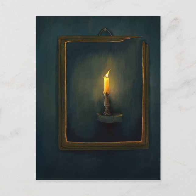 Candlelight painting Postcard (Front)