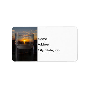 Candlelight Sunset Label