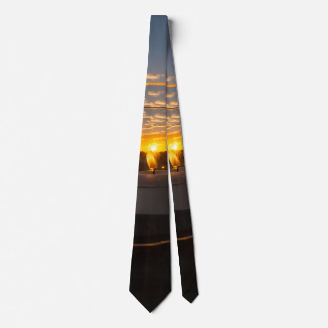 Candlelight Sunset Neck Tie (Front)