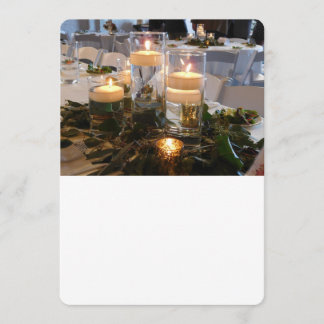 Candlelight wedding invitation