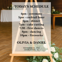 Candlelight Winter Wedding Timeline Frosted